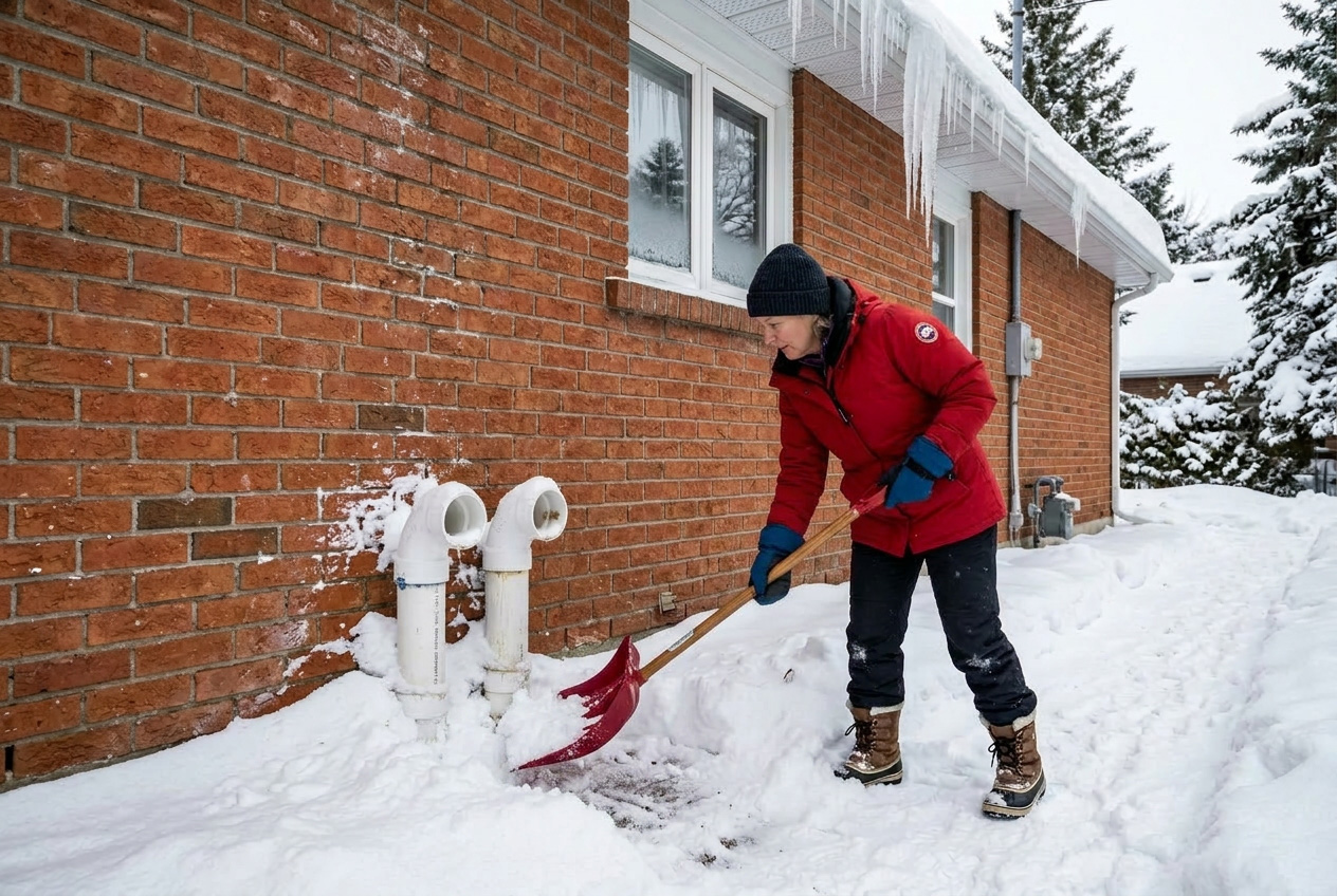 16 clearing snow furnace